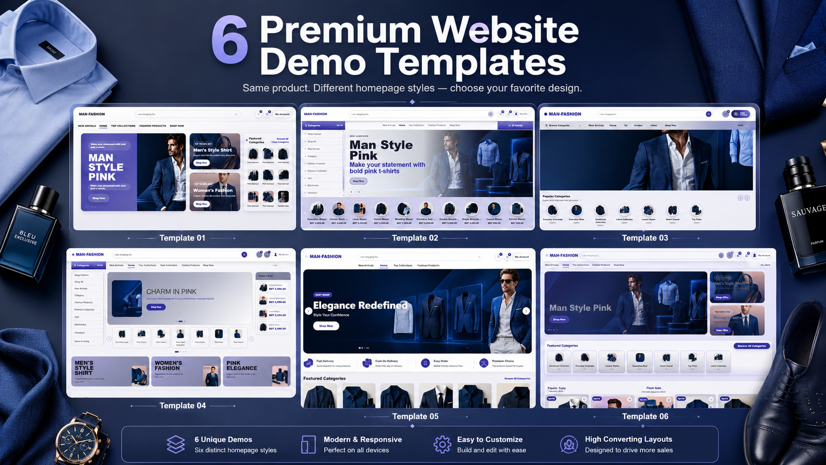 Men's Fashion Templates