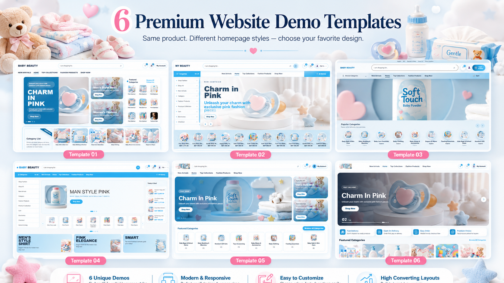 Baby and Kids Web Template